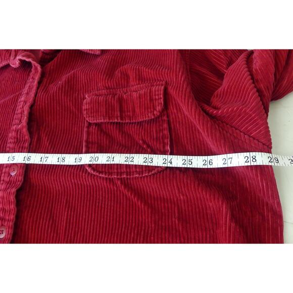 Carolina Blues Women's Plus Corduroy Jacket 2XL Shacket Button Front Layer Y2K - Picture 6 of 9